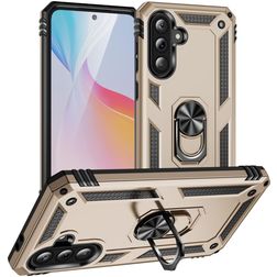 Mobigear Armor ring Coque Samsung Galaxy A37 Coque arrière Rigide Anti-Chocs avec Anneau-Support - Or