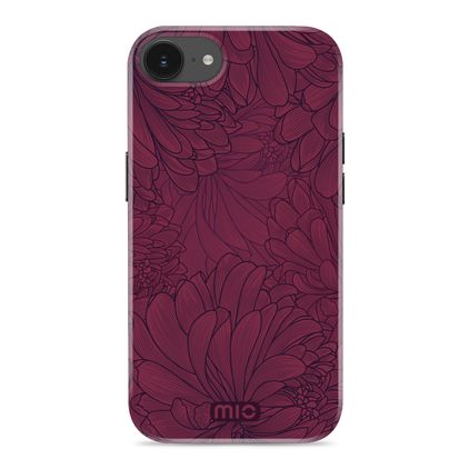 MIO Coque iPhone 16e MagSafe Coque arrière Rigide - Berry Blooms