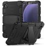 Mobigear ShieldStand Coque Samsung Galaxy Tab A9 (2023) Coque arrière en Plastique rigide,Silicone + Support Amovible - Noir