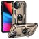 Mobigear Armor Ring Coque iPhone 14 Coque arrière Rigide Anti-Chocs avec Anneau-Support - Or