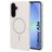 Mobiparts Slim Line Samsung Galaxy A36 MagSafe Plastique rigide Coque arrière - Off White