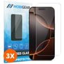 Mobigear iPhone 16 Pro Max Verre trempé Protection d'écran - Compatible Coque (Lot de 3)