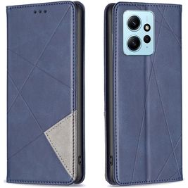 Mobigear Rhombus Slim Housse Xiaomi Redmi Note 12 Etui - Bleu