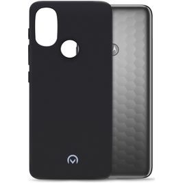 Mobilize Rubber Gelly Coque Motorola Moto E20 Coque arrière en TPU Souple - Matt Black