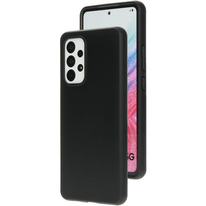 Mobiparts Classic Coque Samsung Galaxy A53 Coque arrière en TPU Souple - Matt Black