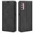Mobigear Retro Slim Motorola Moto G42 Étui Portefeuille - Noir