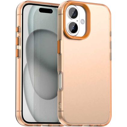 Mobigear Crystal Coque iPhone 18 Coque arrière Rigide - Orange