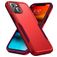 Mobigear Heavy Armor Coque iPhone 14 Coque arrière Rigide Anti-Chocs - Rouge
