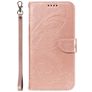 Mobigear Butterfly Housse Samsung Galaxy S25 Ultra Etui Porte-Monnaie - Rose doré