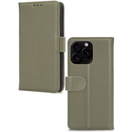 Mobilize Premium Gelly Housse iPhone 16 Pro Max Etui Porte-Monnaie - Vert