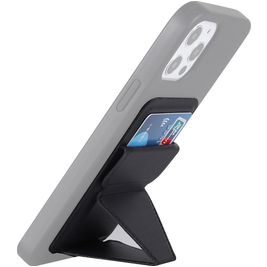 Mobigear Folding Snap-On - Porte Cartes en - 3 Cartes - Compatible MagSafe - Noir