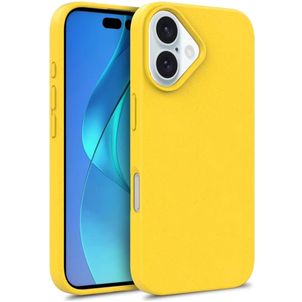 Mobigear Bio Coque iPhone 16 Coque arrière en Eco-Friendly - Jaune