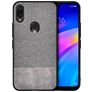 Mobigear Fabric Coque Xiaomi Redmi 7 Coque arrière Rigide - Gris