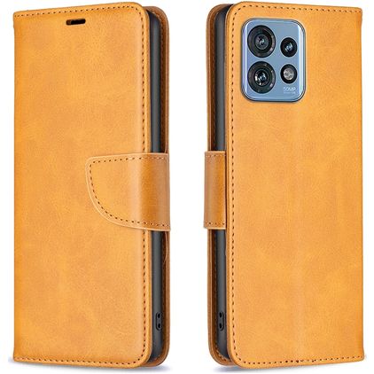 Mobigear Excellent Motorola Edge 40 Pro Étui Portefeuille - Cognac