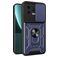 Mobigear Armor Ring Cam Slide Xiaomi 13 Plastique rigide Coque arrière Antichoc avec bague de maintien et cache caméra coulissant - Bleu