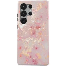 Burga Tough Samsung Galaxy S25 Ultra Plastique rigide Coque arrière Antichoc - Golden Coral