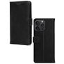 Mobilize Wallet Housse iPhone 15 Pro Max Etui en Cuir Véritable Porte-Monnaie - Noir