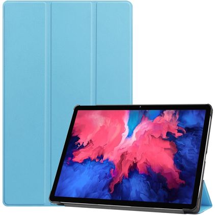 Mobigear Tri-Fold Coque Lenovo Tab P11 Gen 1 Etui - Bleu