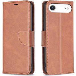 Mobigear Excellent Housse iPhone Air Etui Porte-Monnaie - Marron