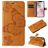 Mobigear Butterfly Housse iPhone 17e Etui Porte-Monnaie - Cognac