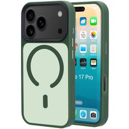 Mobiparts Hardcover iPhone 17 Pro MagSafe Plastique rigide Coque arrière - Satin Green