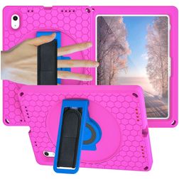 Mobigear Ruggedized Coque iPad 10 (2022) Coque arrière en EVA + Support Amovible - Rose