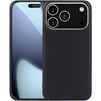 Mobigear Basics Coque iPhone 17 Pro Max Coque arrière en TPU Souple - Noir