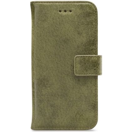 My Style Flex Wallet Housse iPhone 12 Pro Max Etui Porte-Monnaie - Olive
