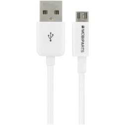 Mobiparts - Câble USB-A vers Micro USB 3 mètres - Blanc