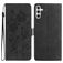 Mobigear Flowers Housse Samsung Galaxy A17 Etui Porte-Monnaie - Noir