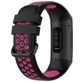 Mobigear Sport Plus Buckle Bracelet Silicone Fitbit Charge 4 Fermeture boucle ardillon - Noir / Rouge