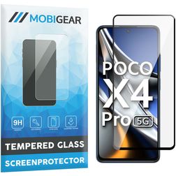 Mobigear Premium POCO X4 Pro 5G Verre trempé Protection d'écran - Compatible Coque - Noir