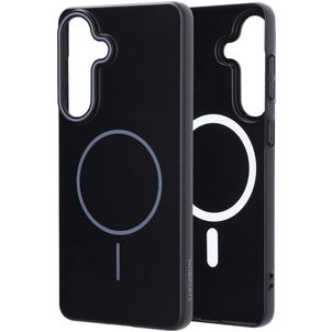 Mobiparts Slim Line Coque Samsung Galaxy S26 Plus MagSafe Coque arrière Rigide - Onyx Black