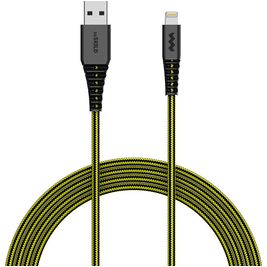 SoSkild Charging Cable - Câble USB-A vers Apple Lightning MFI 1.5 mètres - Noir / Jaune