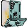 Mobigear Armor ring Samsung Galaxy A57 Plastique rigide Coque arrière Antichoc avec bague de maintien - Vert foncé