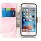 Mobigear Marble Housse iPhone SE (2020) Etui Porte-Monnaie - Rose