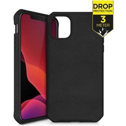 ITSkins FeroniaBio Coque iPhone 12 Pro Max Coque arrière Rigide Anti-Chocs - Noir
