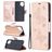 Mobigear Butterfly Housse Samsung Galaxy A12 Etui Porte-Monnaie - Rose doré