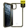 ITSkins HybridSolid Coque iPhone 11 Pro Coque arrière Rigide Anti-Chocs - Kaki