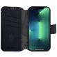 Decoded Detachable Wallet Housse iPhone 14 Etui avec Coque Détachable en Cuir Véritable Porte-Monnaie - Steel Blue