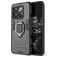 Mobigear Armor Ring OnePlus 10T Plastique rigide Coque arrière Antichoc avec bague de maintien - Noir