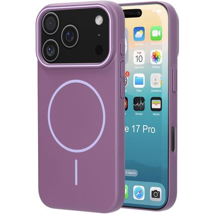 Mobiparts Slim Line Coque iPhone 17 Pro MagSafe Coque arrière Rigide - Imperial Purple