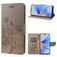 Mobigear Flowers Housse OPPO A17 Etui Porte-Monnaie - Gris