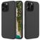 Mobigear Rubber Touch Coque iPhone 16 Pro Coque arrière en Silicone - Noir