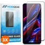 Mobigear Premium POCO X5 Verre trempé Protection d'écran - Compatible Coque - Noir (Lot de 3)
