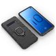 Mobigear Armor Ring Coque Samsung Galaxy S10 Coque arrière Rigide Anti-Chocs avec Anneau-Support - Noir