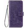 Mobigear Clover Housse Motorola One Fusion Plus Etui Porte-Monnaie - Violet