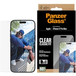 PanzerGlass Classic Fit iPhone 17 Pro Max Verre trempé Protection d'écran - Compatible Coque