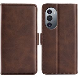 Mobigear Slim Magnet Housse Motorola Edge X30 Etui Porte-Monnaie - Marron