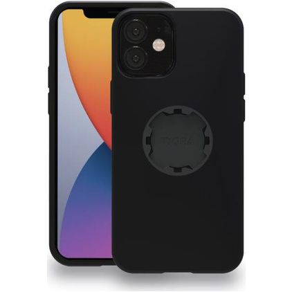 Tigra Mountcase 2 Coque iPhone 12 Mini Coque arrière Rigide Anti-Chocs - Noir